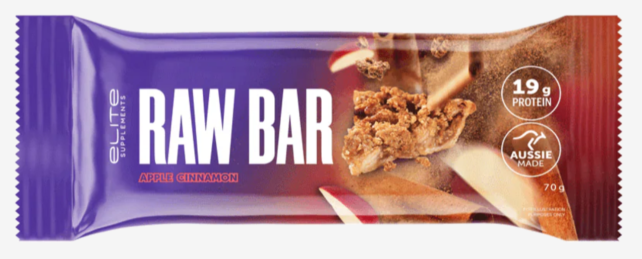 Elite Supplements Apple Cinnamon Raw Bar 70g