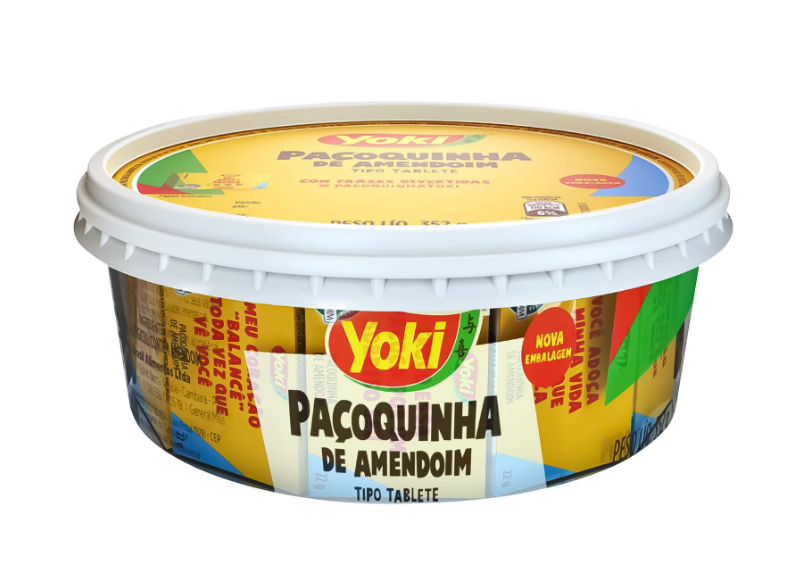 Yoki Sweet Peanut Blocks Pacoquinha Tablete 352g