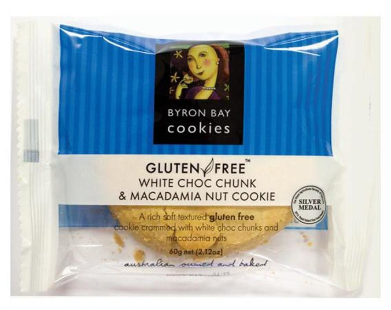 Byron Bay Gluten Free White Choc Chunk & Macadamia Nut 60g