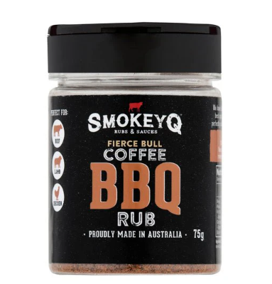 Smokey Q BBQ Rub Fierce Bull Coffee 75g