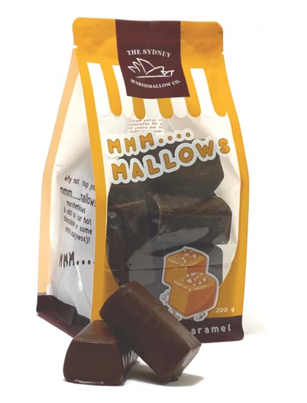 The Sydney Marshmallow Co Chocolate Salted Caramel Marshmallow G/F 200g
