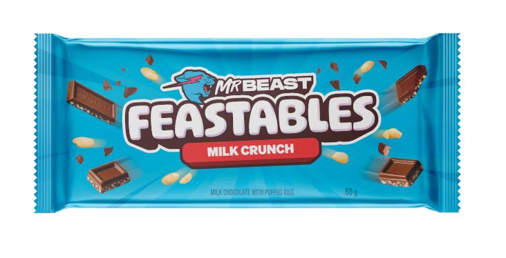 Mr. Beast Feastables Chocolate Milk Crunch 60g