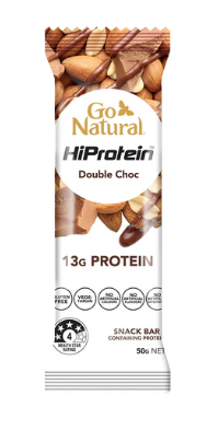 Go Natural Hi Protein Nut Crunch Double Choc Bars 50g