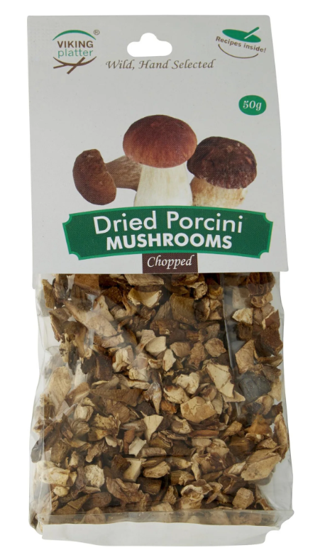 Viking Platter Dried Porcini Mushrooms Chopped  40g
