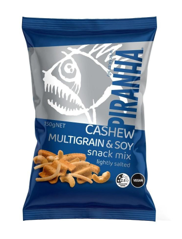 Piranha Cashew Multigrain & Soy Snack Mix 150g