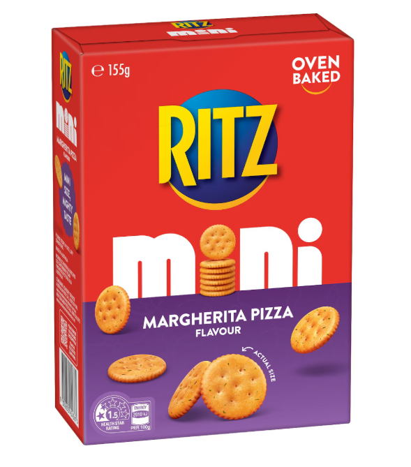 Ritz Mini Margherita Pizza Crackers 155g