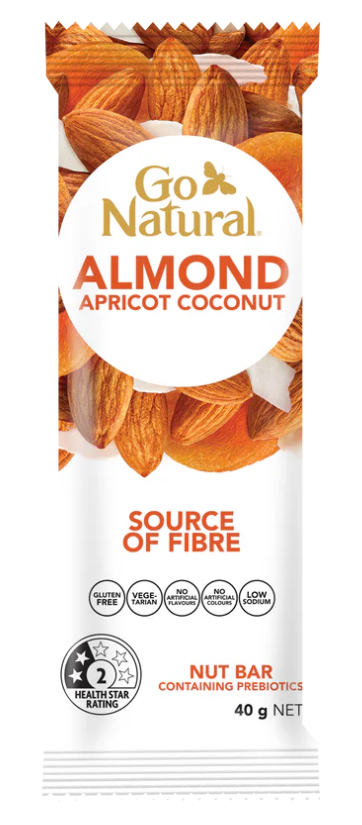 Go Natural Almond Apricot Coconut Nut Delight Bars 35g