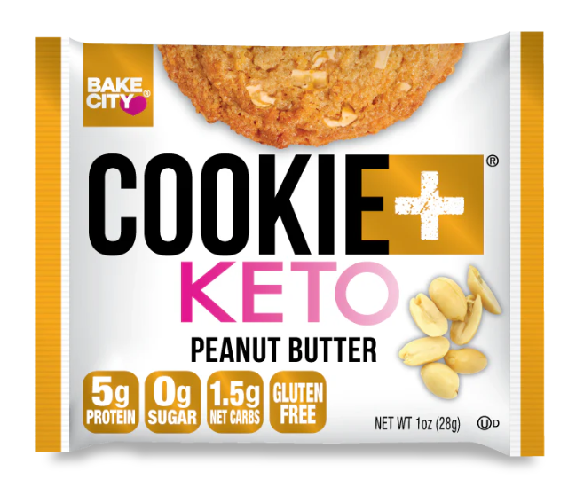 [BUNDLE BUY] Bake City Keto Cookies Peanut Butter 2x28g