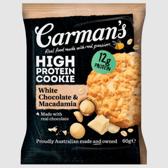 Carman's White Chocolate & Macadamia Protein Cookie 60g