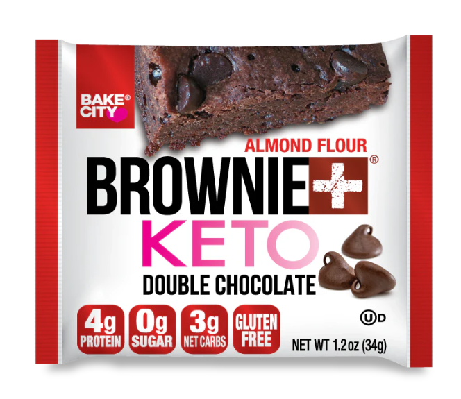 [BUNDLE BUY] Bake City Keto Brownie Almond Flour Double Chocolate 2x34g