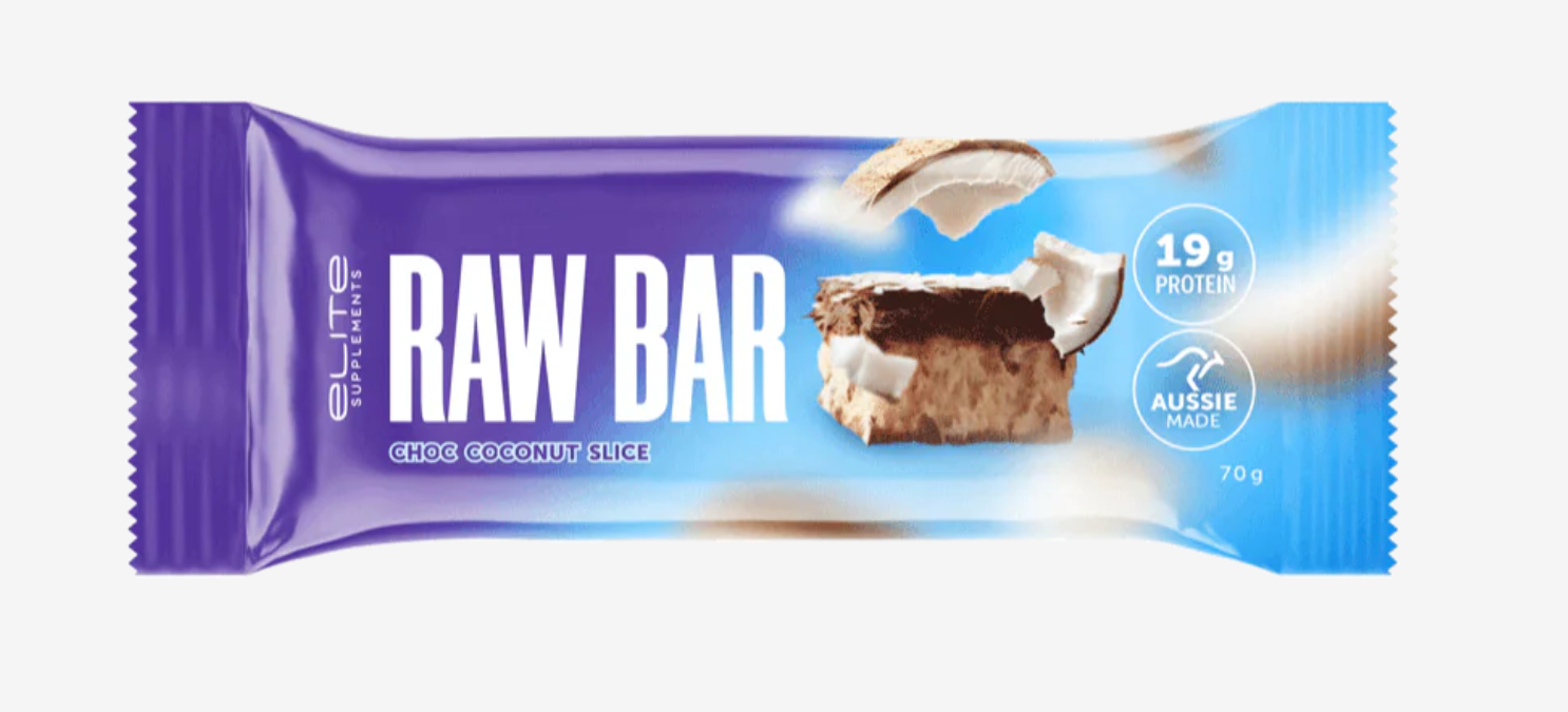 Elite Supplements Raw Bar Choc Coconut Slice 70g