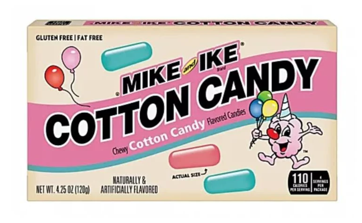 Mike and Ike Cotton Candy Theatre Box 120g