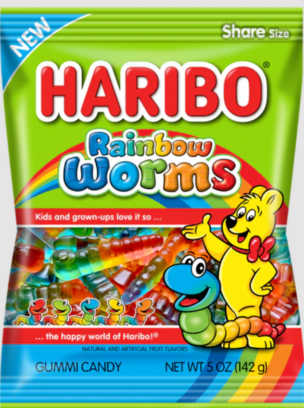 [Bundle Buy] Haribo Rainbow Worms 2X142g