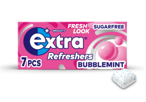 Wrigley's Extra Refreshers Bubblemint Sugarfree 15.6g