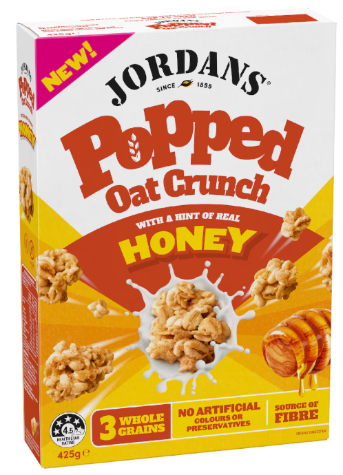 Jordans Popped Oat Crunch Honey 425g