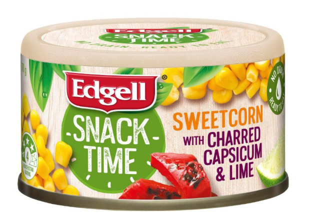 Edgell Snack Time Sweetcorn with Smoked Paprika Salt & Pepper 70g