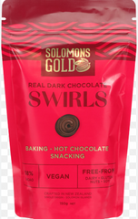 Solomon's Gold Real Dark Chocolate Swirls 150g