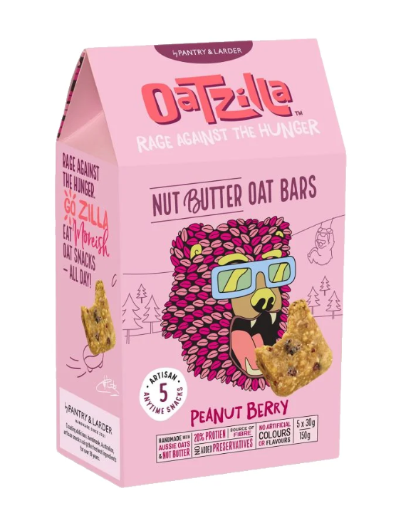 Oatzilla Bar Peanut Butter Berry 150g