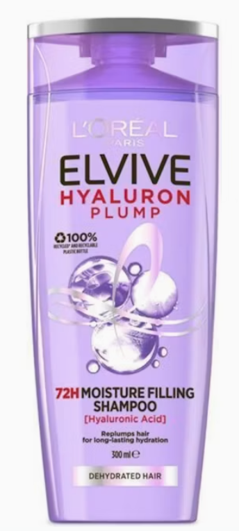 Loreal Shampoo Elvive Hyaluron Plump Dehydrated Hair 300ml