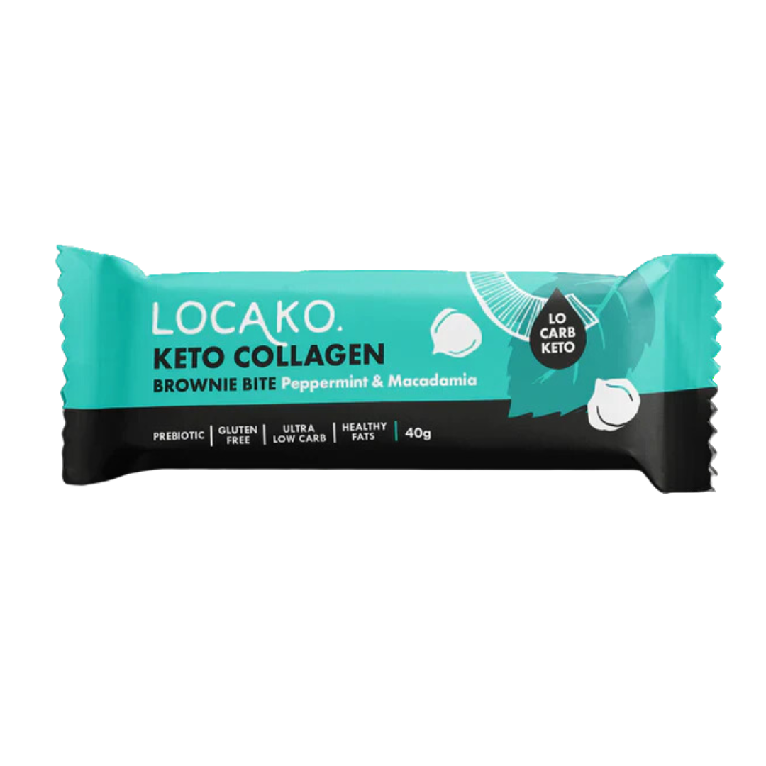 Locako Collagen Brownie Bites Pepperm 40g