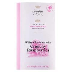 Dolfin Belgian Raspberries White Chocolate 70g