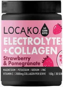 Locako Electrolytes & Collagen Strawb 150g