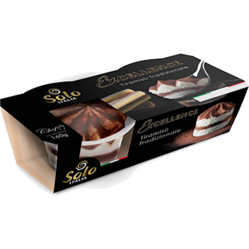 Solo Italia Traditional Dessert Tiramisu 2pk 160g