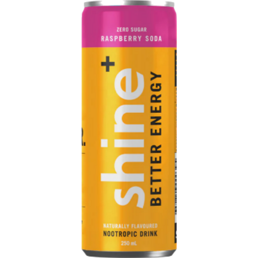 Shine+ Raspberry Soda 250ml