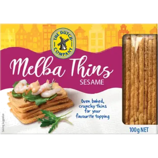 The Dutch Company Melba Thins Sesame 100g