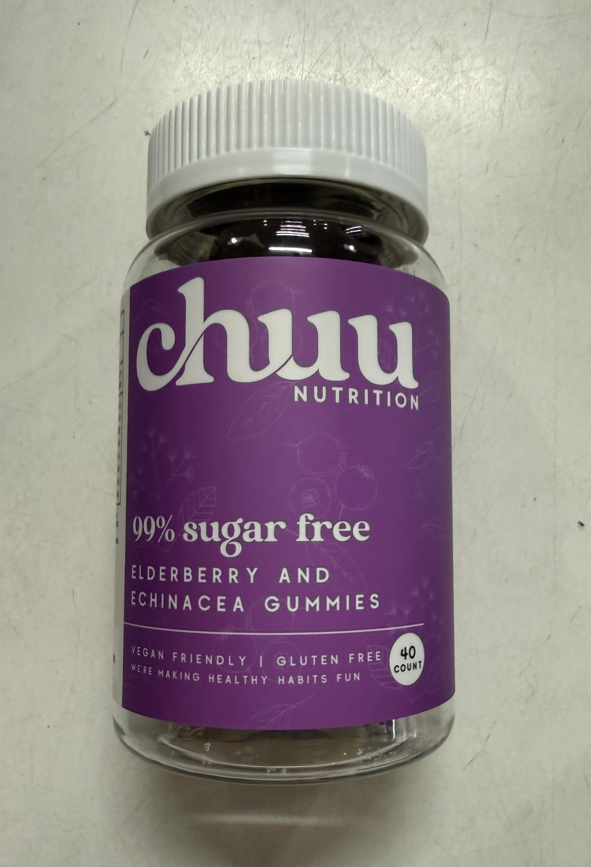 Chuu Nutrition Elderberry And Echinacea Gummies - 40pc