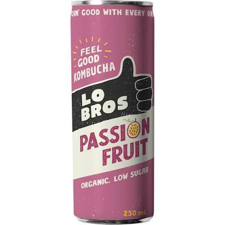 Lo Bros Kombucha Passion Fruit 250ml