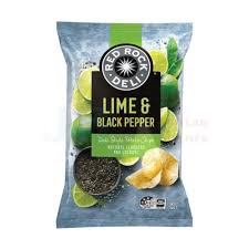 Red Rock Deli Chips Lime & Pepper 90g