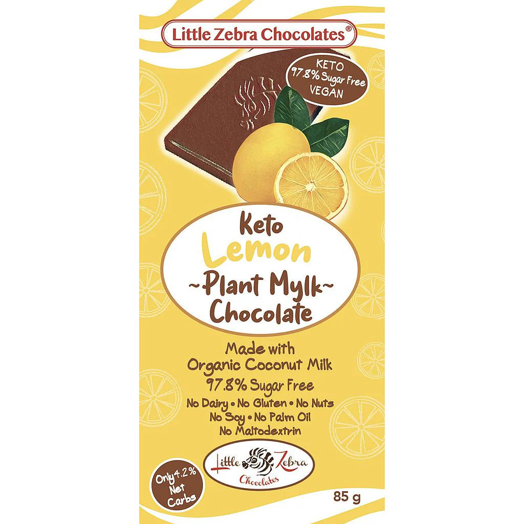 Little Zebra Chocolates Chocolate Plant Mylk Lemon 85g