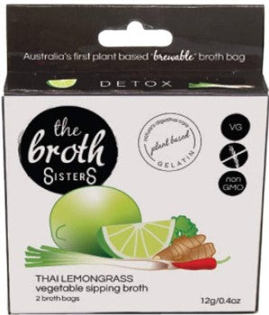 The Broth Sisters Thai Lemongras veg x 2 Tea Bags