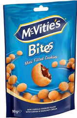 MCVITIES BITES FILLED WITH COCOA AND HAZELNUT CREAM 90g