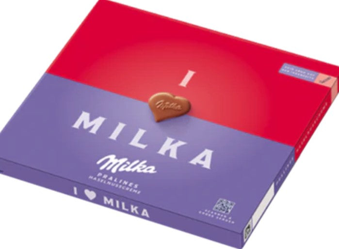 Milka With Love Hazelnut Pralines Choc 110g