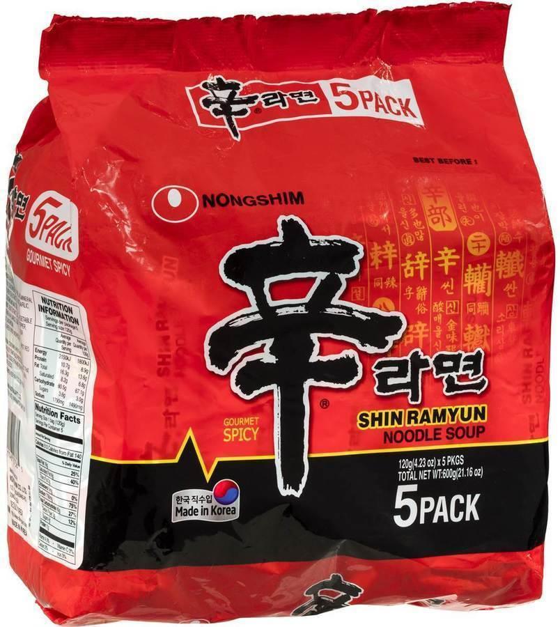 Nongshim Shin Ramyun 5 packs 120g
