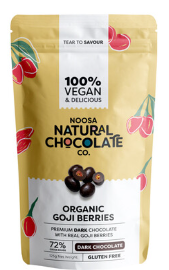 Noosa Natural Dark Chocolate Goji Berries 125g