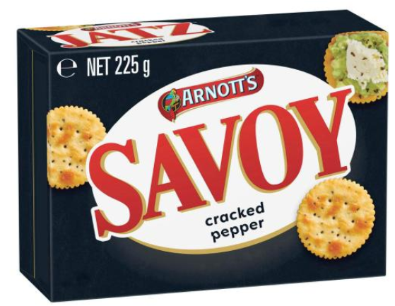 Arnotts Savoy Cracked Pepper 225g