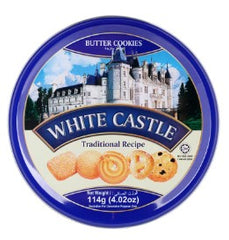 WHITE CASTLE LUXURY BUTTER COOKIES TIN (BLUE) 114G
