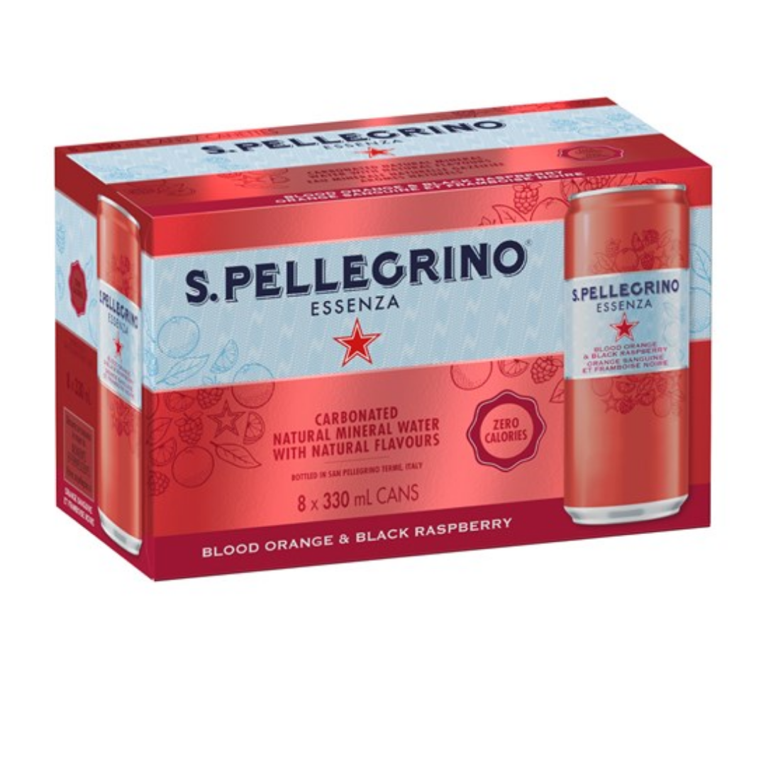 S.Pellegrino BldOrng&rspbry 8x330ml - Beyond Best Before